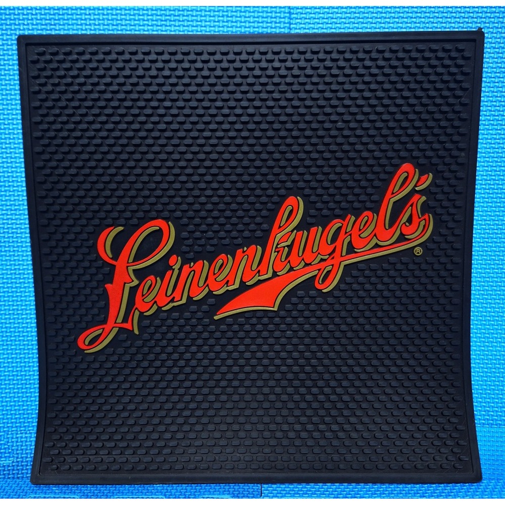 LEINENKUGELS Beer Bar Pour Spill Mat Black Rubber Stephen Kings Castle Rock prop
